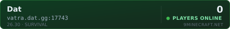 Dat Minecraft Bedrock server