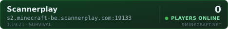 Scannerplay Minecraft Bedrock server