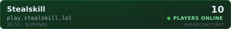 Stealskill Minecraft Bedrock server