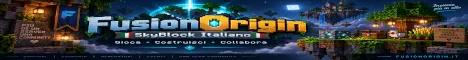 FusionOrigin Network [1.13 - 26.2] Minecraft Bedrock server banner