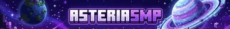 ✦ ASTERIASMP ✦ Minecraft Bedrock server banner