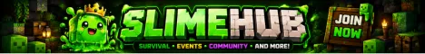 Slimehub Minecraft Bedrock server banner