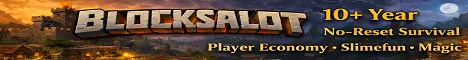 ☠ Blocksalot ☠ - EsT 2014 Minecraft Bedrock server banner
