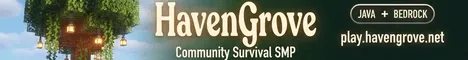 Havengrove Minecraft Bedrock server banner