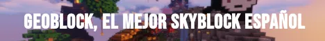 GeoBlock Minecraft Bedrock server banner