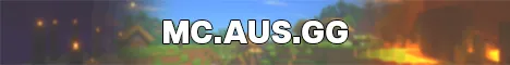 AusGG - Home of the AussieSMP Minecraft Bedrock server banner