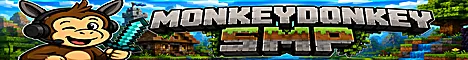 MonkeyDonkeySMP Minecraft Bedrock server banner