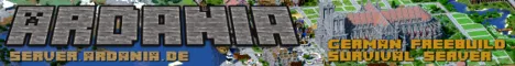 Ardania Minecraft Bedrock server banner