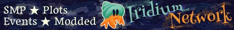Iridiummc Minecraft Bedrock server banner