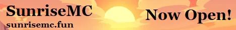 Sunrisemc Minecraft Bedrock server banner