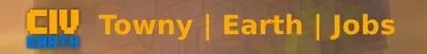 CivEarth.net - Towny Minecraft Bedrock server banner