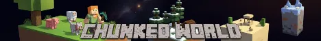 ⚡ ChunkedWorld Season 1! ⚡ Minecraft Bedrock server banner